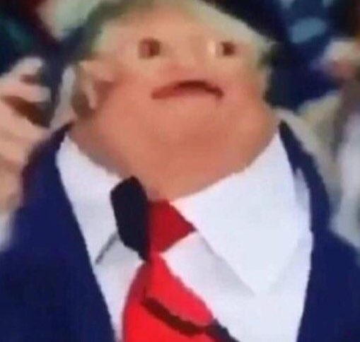 Turmp distorted suprised — Reaction meme