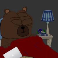 Bobo sleeping with mac book — Bobo meme