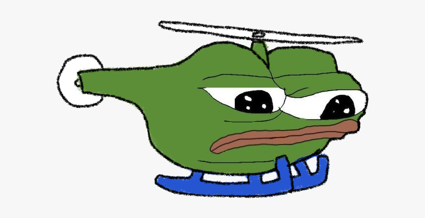 Pepe sad helicopter — Pepe meme