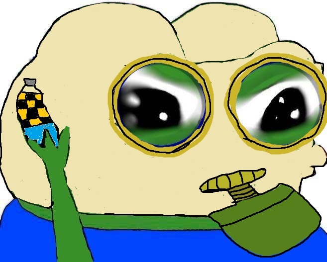 Pepe bananna phone russian gas mask — Pepe meme