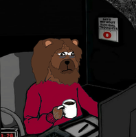 Bobo doomer in room — Bobo meme