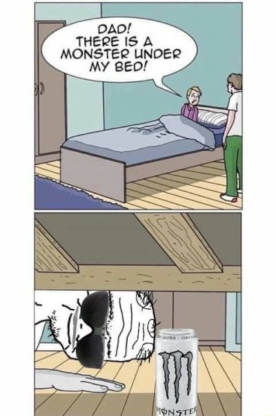 Boomer monster under bed — Boomer meme