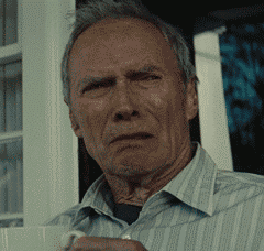 Clint eastwood disgusted — Reaction meme