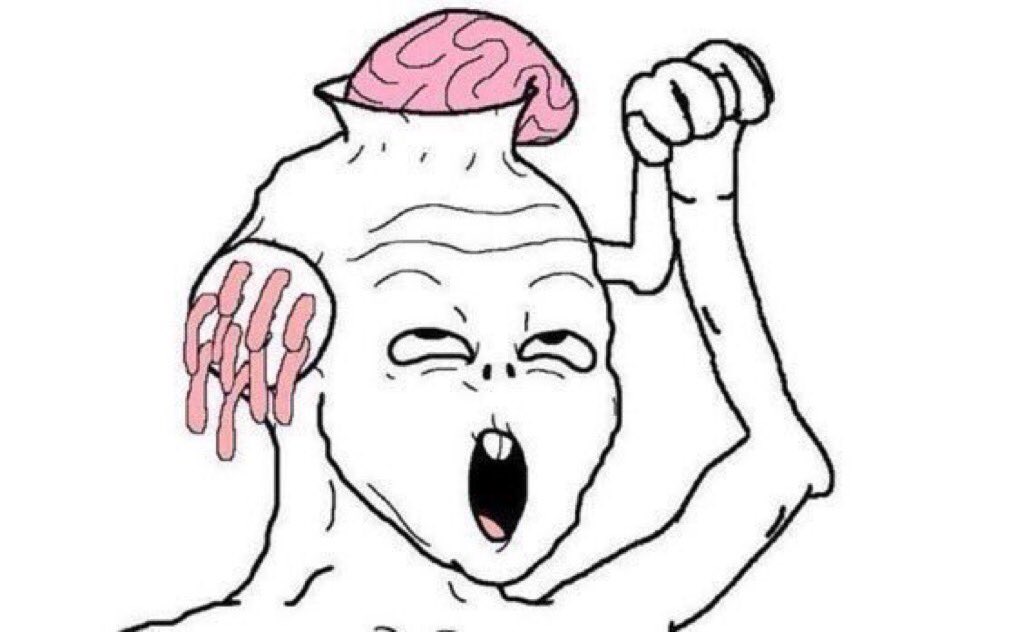 Brainlet brain meat grinder — Brainlet meme