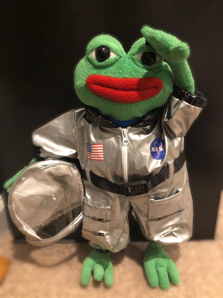 Pepe plush space suit — Pepe meme