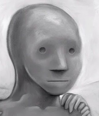 Wojak npc pencil drawing — Wojak meme