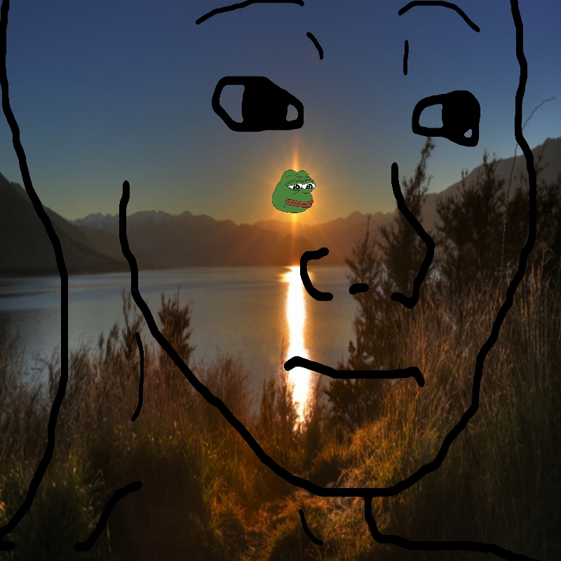Wojak face pepe sunset — Wojak meme