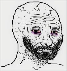 Wojak stage 5.5 cracked doomer — Wojak meme