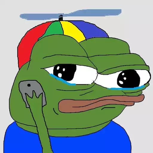 Propeller hat phone call Frog Friends sticker — Sticker Packs meme
