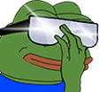 Pepe shiny sunglasses — Pepe meme