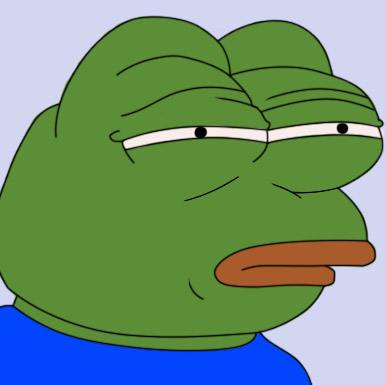 Pepe squinting doubting — Pepe meme