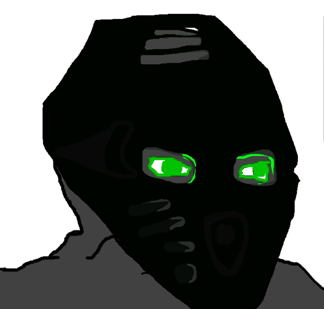 Wojak wearing black mask — Wojak meme