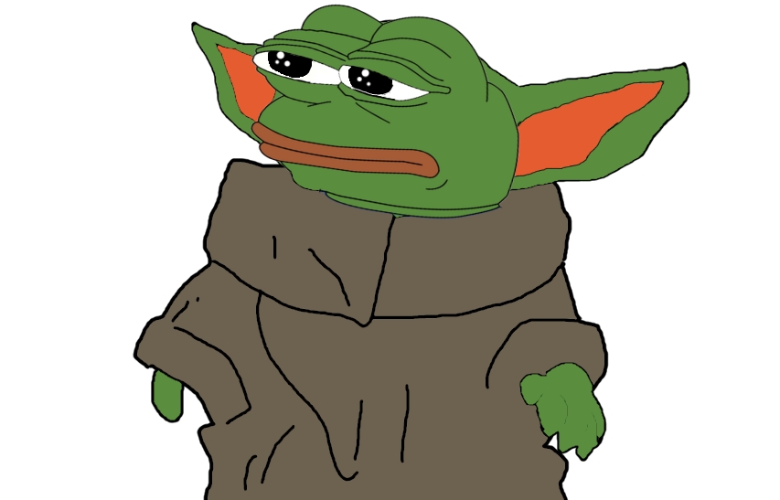 Pepe sad baby yoda — Pepe meme